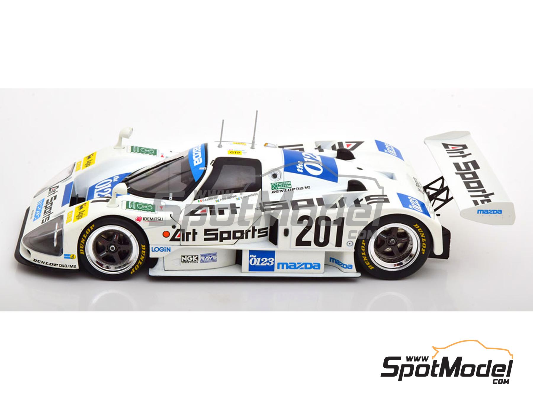 Mazda 787B Mazdaspeed Team sponsored by Art Sports - 24 Hours Le Mans 1990.  Diecast model car in 1/18 scale manufactured by KK Scale (ref. DIE-59915